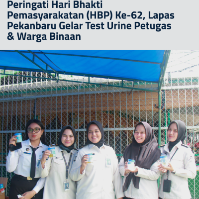 Lapas Pekanbaru Gelar Tes Urine Massal Bersama TNI, Polri, dan BNN