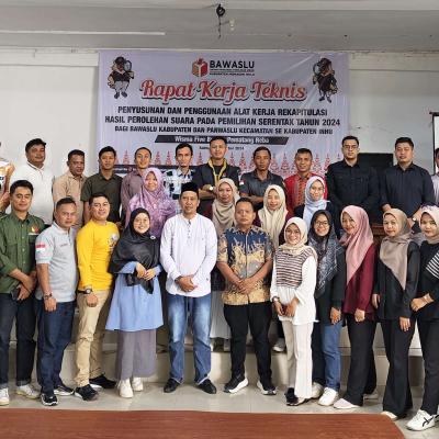 Bawaslu Inhu Gelar Rapat Teknis Persiapan Rekapitulasi Suara Pilkada 2024