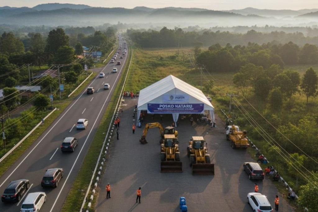 Antisipasi Gangguan, BPJN Dirikan 12 Posko Nataru di Jalan Lintas Riau