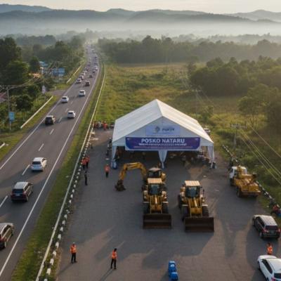 Antisipasi Gangguan, BPJN Dirikan 12 Posko Nataru di Jalan Lintas Riau