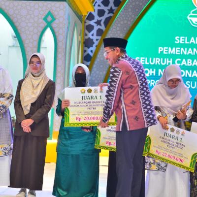 Raih Tiga Gelar, Kafilah Riau Ukir Prestasi Gemilang di Kancah STQH Nasional XXVIII