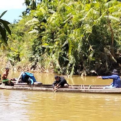Gelar Operasi Penertiban PETI, Polsek Kampar Kiri Sita Tujuh Rakit Mesin Hisap