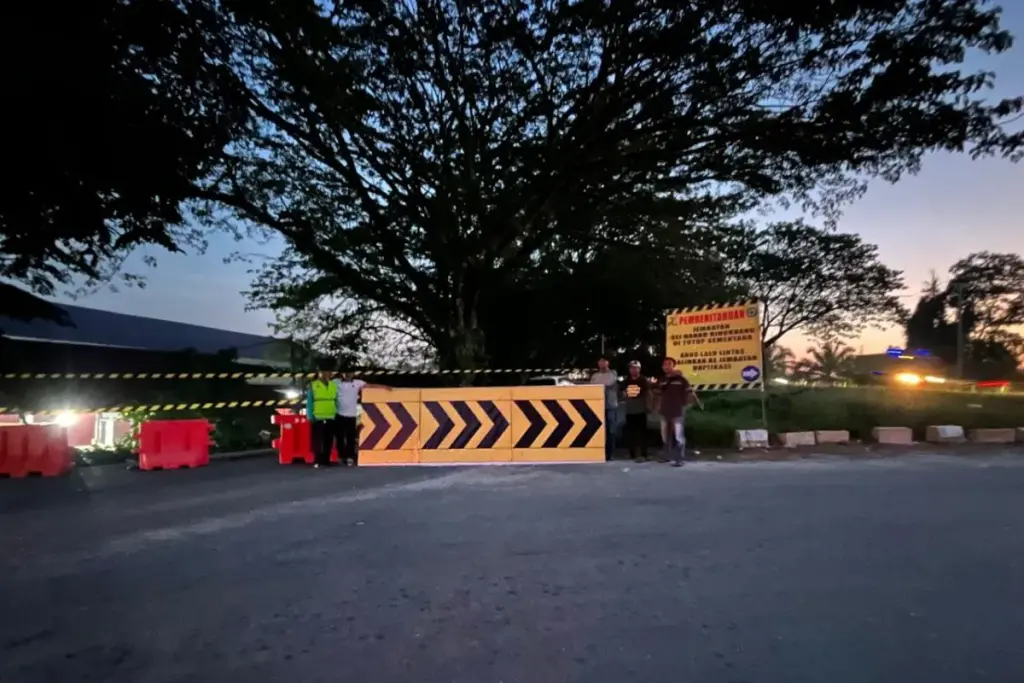 Jembatan Danau Bingkuang Ditutup Sementara, BPJN Riau Alihkan Arus Lalu Lintas