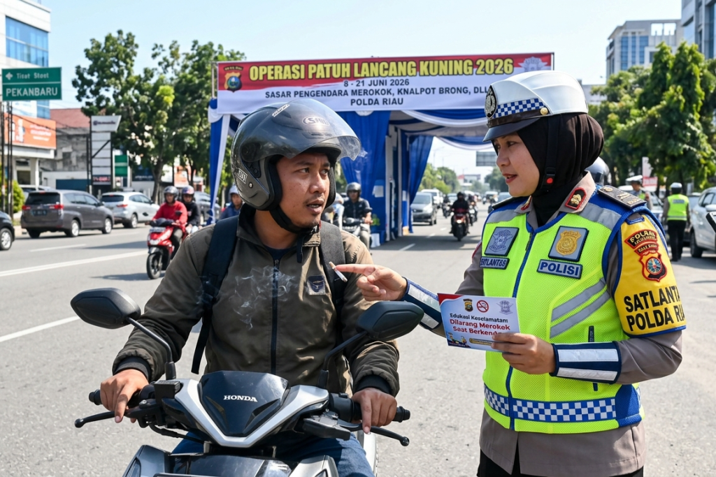 Mulai Hari Ini Satlantas Polresta Pekanbaru Gelar Operasi Patuh Lancang Kuning 2026