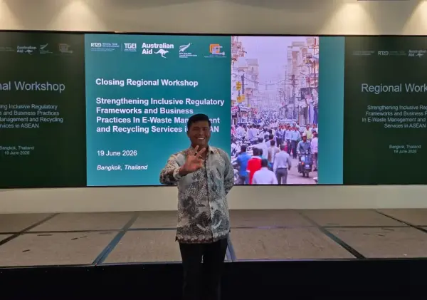 Pegiat Bank Sampah Bengkalis Wakili Indonesia di Workshop E-Waste ASEAN di Thailand