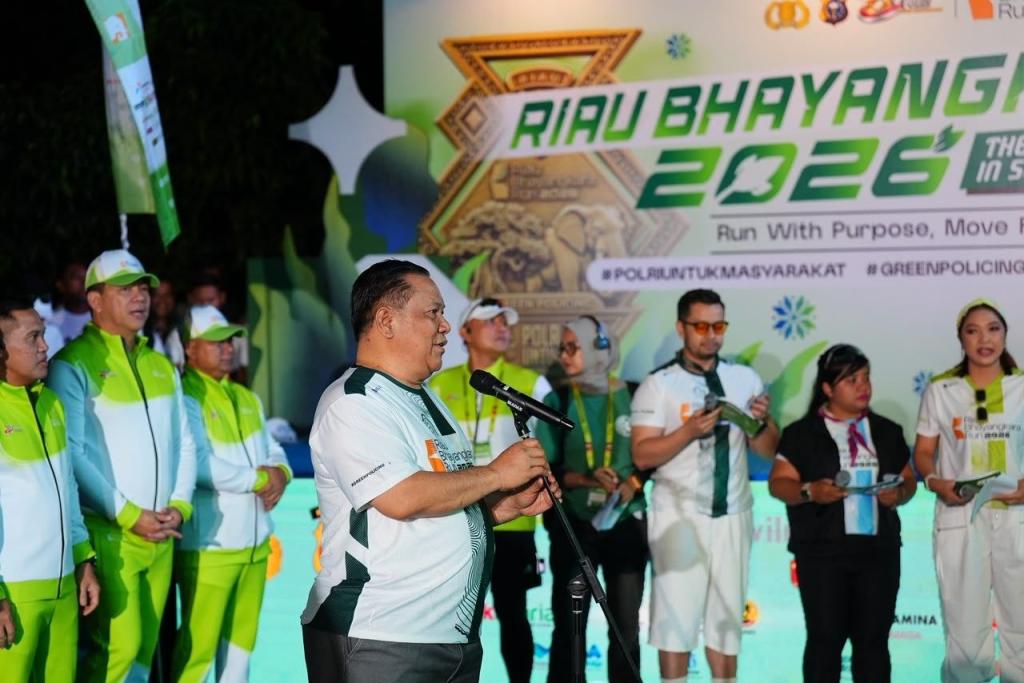 Riau Bhayangkara Run 2026 Gaungkan Semangat Lawan Karhutla