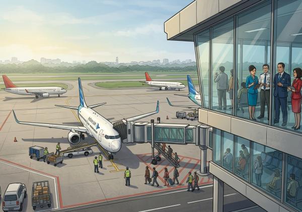 Jarak Pandang Membaik, 11 Penerbangan di Bandara SSK II Pekanbaru Berjalan Normal