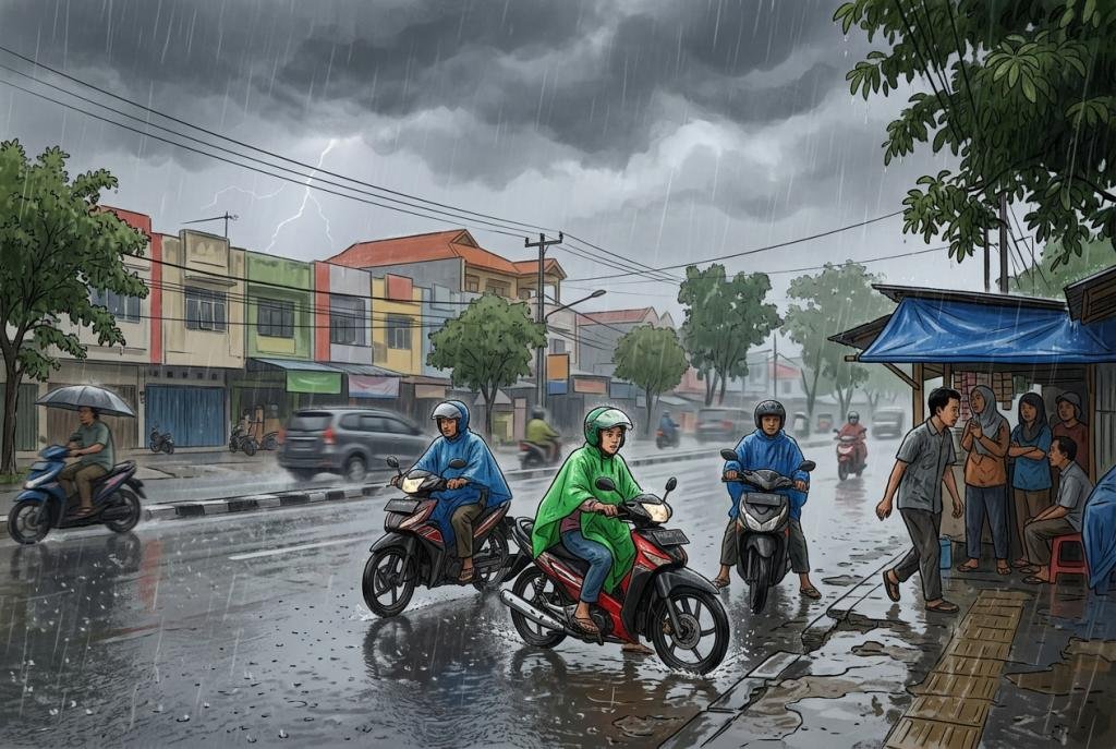 Usai Diguyur Hujan, Kualitas Udara Pekanbaru Berada di Level Sedang