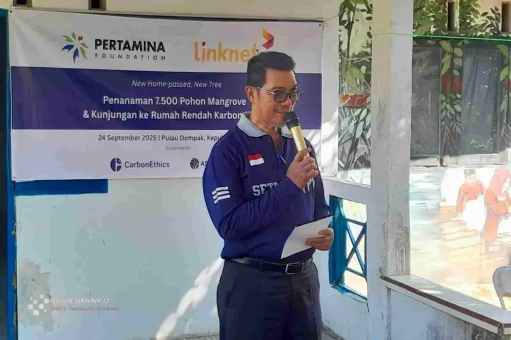 Penanaman 7.500 Mangrove di Dompak, Bukti Kolaborasi Pemerintah dan Pertamina Foundation
