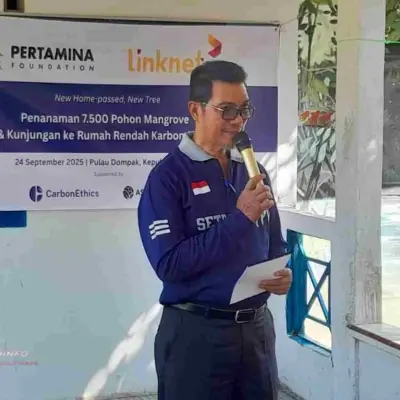 Penanaman 7.500 Mangrove di Dompak, Bukti Kolaborasi Pemerintah dan Pertamina Foundation