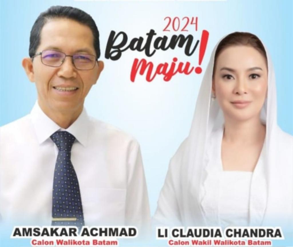 Amsakar-Li Claudia 64,68%, Terima Kasih Sebesar-besarnya kepada Warga Batam