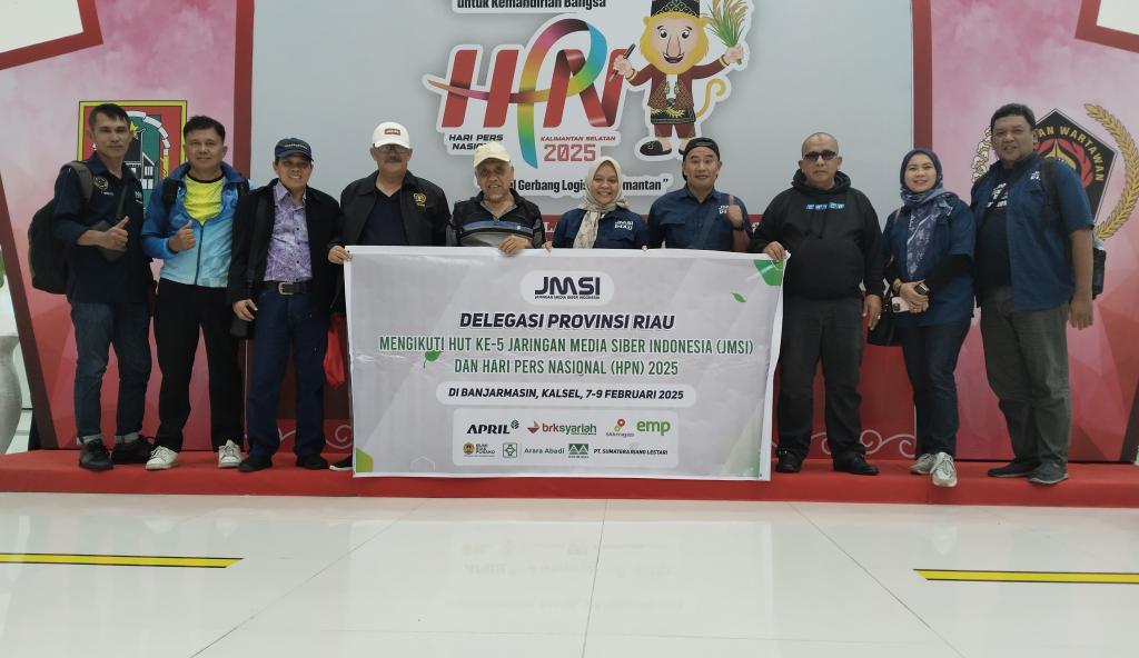 Delegasi Riau Tiba di Banjarmasin, Plt. Ketua PWI Dheni Kurnia: Tuan Rumah HPN 2025 Kalsel Luar Biasa