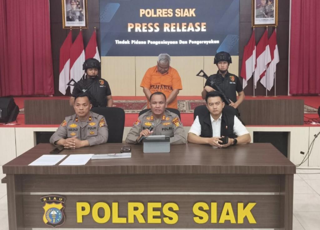 Jait Uban, Pelaku Pembakaran dan Penganiayaan Supir Truk Buah Sawit di Minas Tertunduk Lesu Ditangkap Polisi