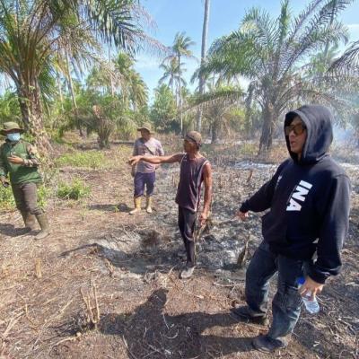 Satreskrim Polres Bengkalis Tangkap Terduga Pembakar Lahan di Kecamatan Bantan