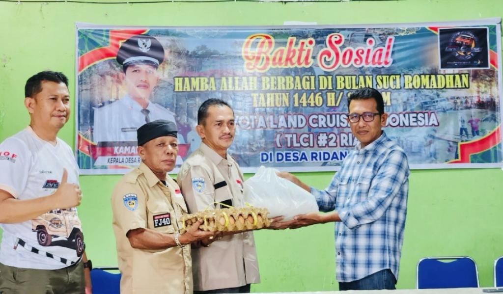 Kukuhkan Kepengurusan Korwil Kampar, TLCI Chapter2 Riau Berbagi Sembako ke Warga Ridan Permai Bangkinang