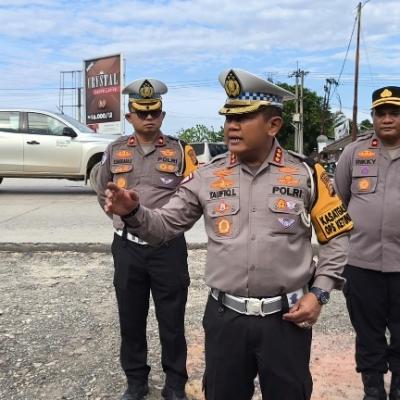 H+3 Lebaran Idul, Dirlantas Polda Riau dan Instansi Terkait Pantau Arus Mudik di Jalinsum