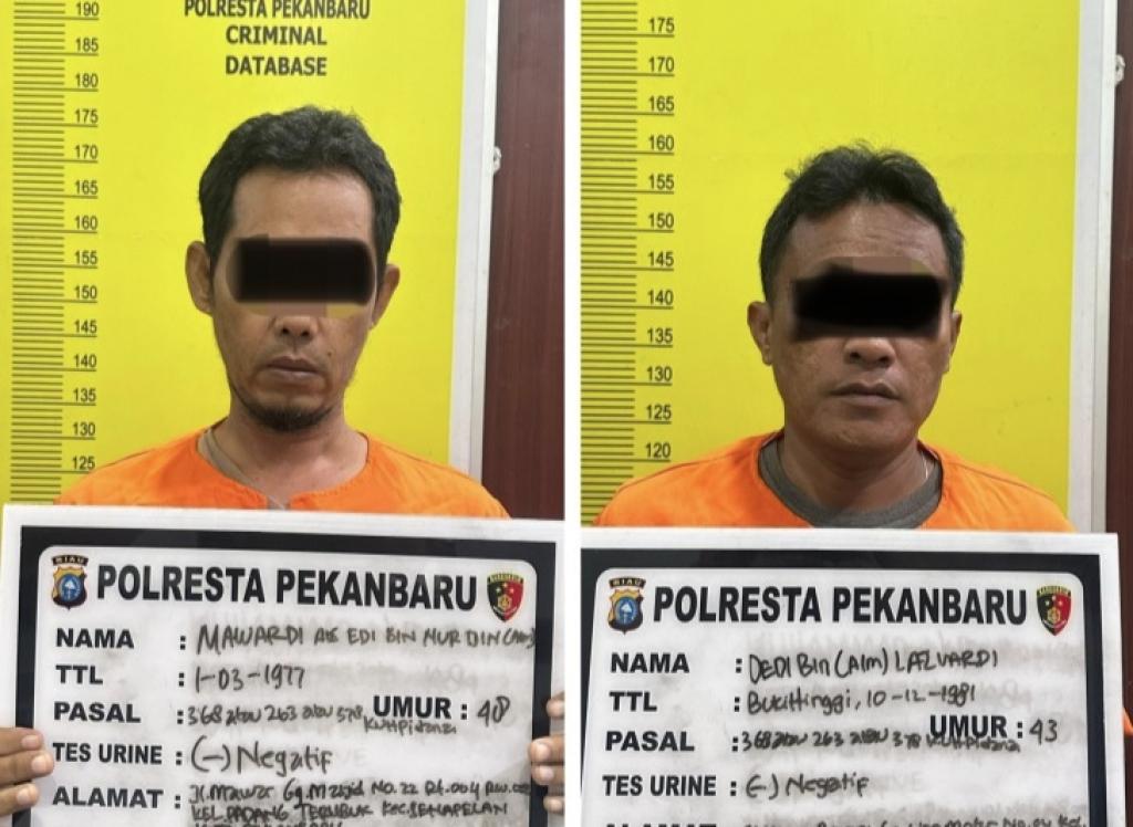 Modus Pungli Berkedok Perintah Resmi DLHK, Dua Pria Ditangkap di Pekanbaru