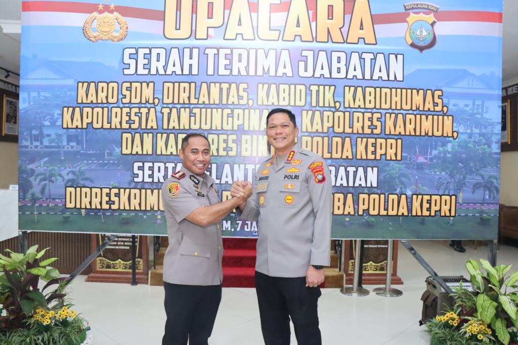 Polda Kepri Gelar Sertijab Pejabat Utama, Fokus Penguatan Kinerja dan Pelayanan