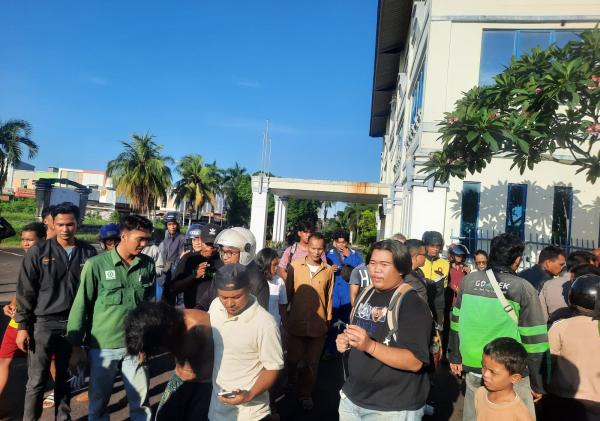 Polisi Amankan Terduga Pencuri Kabel di Gedung Saka Kencana Kepri