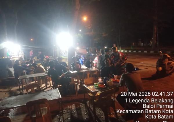 Polsek Batam Kota Tindak Balap Liar di Depan Gereja HKBP
