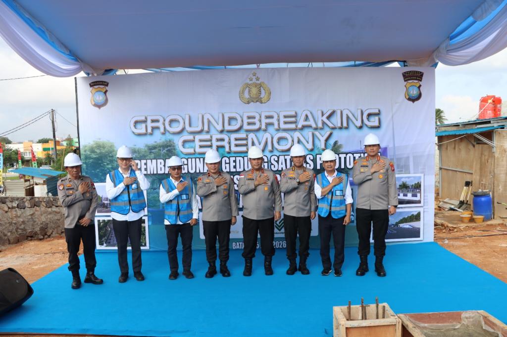 Ground Breaking Satpas Prototipe Polresta Barelang, Polda Kepri Tingkatkan Layanan SIM
