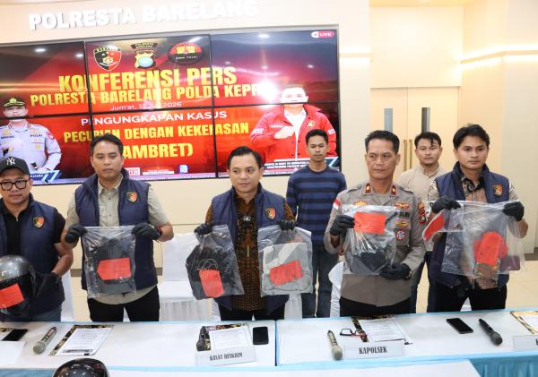 Polresta Barelang Ungkap Dua Kasus Jambret di Nongsa, Tiga Pelaku Ditangkap
