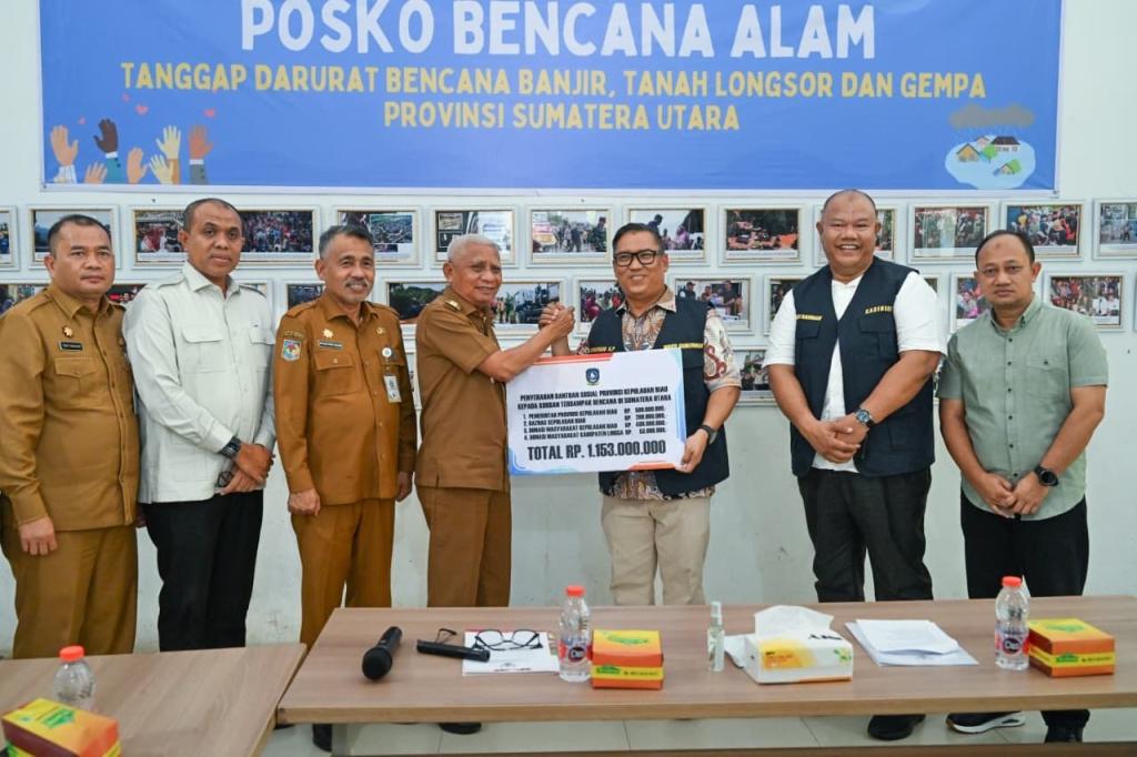 Bencana Sumut, Kepri Salurkan Bantuan Kemanusiaan Rp1,15 Miliar