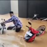 Areal Parkir Islamic Center Rohul Kebanjiran, Bupati Anton Langsung Turun ke Lokasi