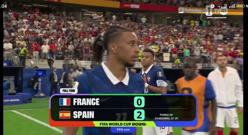 Kalahkan Prancis di Semi Final, Spanyol Kini Peringkat 1  Dunia