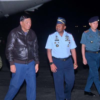 Kunjungi Lanud Raden Sadjad, Menhan RI Ingatkan Posisi Strategis Natuna Bagi Kedaulatan Bangsa