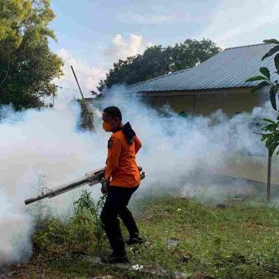 Kasus DBD Meningkat, Dinkes Bersama BPBD dan BKK Lakukan Fogging