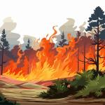 Lahan Kosong di Taman Duta Mas Batam Terbakar