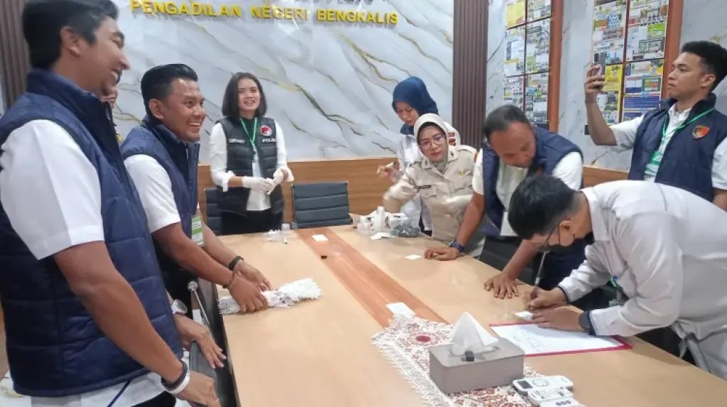 Hakim dan ASN PN Bengkalis Jalani Tes Urine Dadakan, Begini Hasilnya