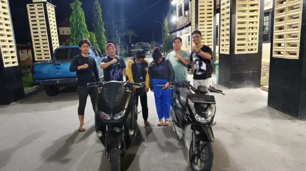 Kurang dari 24 Jam, Polisi Ringkus Dua Pelaku Curanmor di Parkiran RSUD Bengkalis