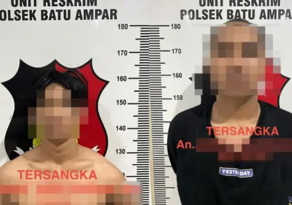 Polda Kepri Tangkap Dua Tersangka Curas terhadap WN Malaysia di Hotel Batam