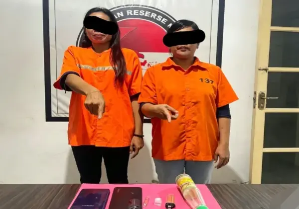 Dua Perempuan Diduga Pengedar Sabu Ditangkap di Bengkalis