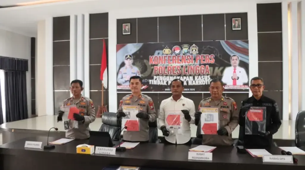 Polres Lingga Tangkap Empat Tersangka Narkoba, Dua di Antaranya ASN