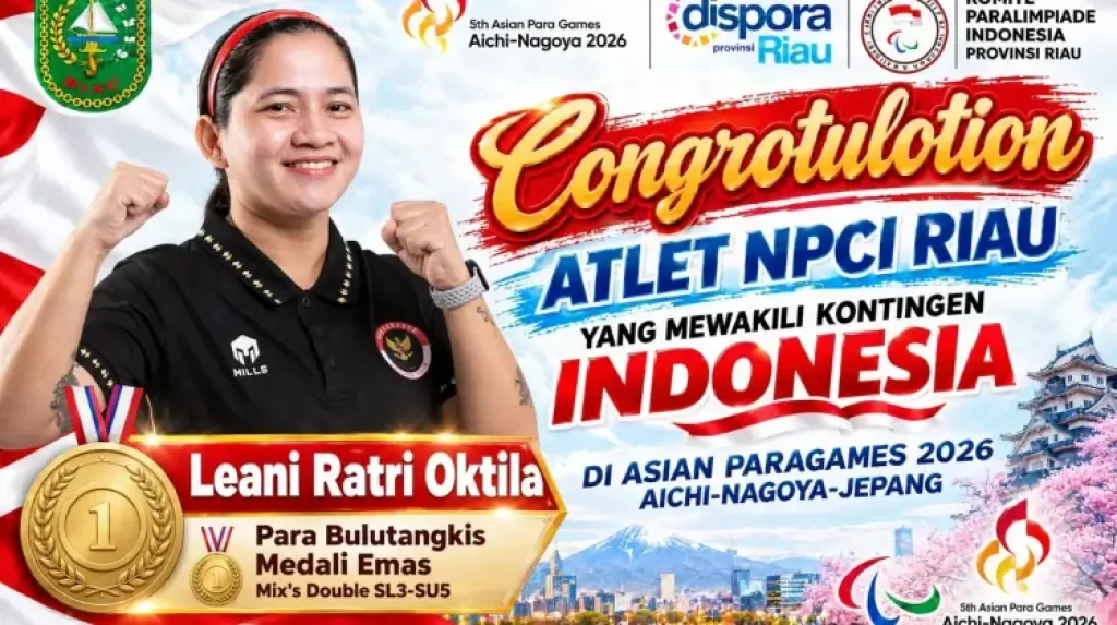 Atlet Paralimpik Riau Sumbang 3 Emas di ASEAN Para Games 2026
