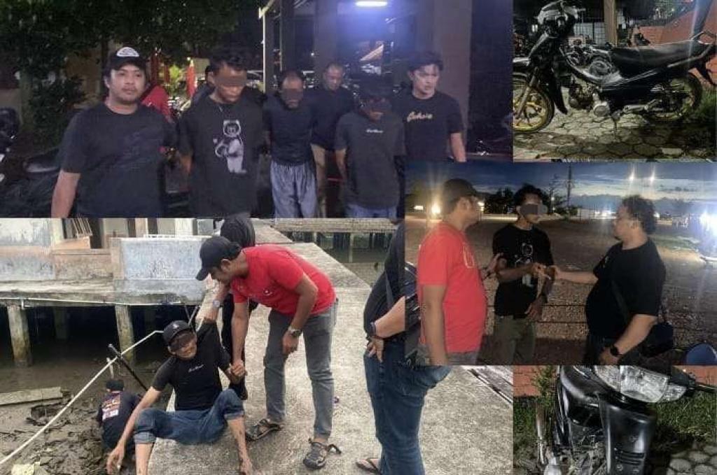 Satreskrim Polresta Tanjungpinang Tangkap Tiga Pelaku Curanmor, Satu Ditembak Saat Hendak Lari