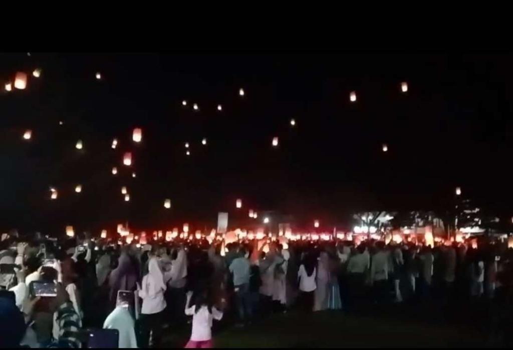 Semarak Malam Resepsi HUT RI di Natuna, Dari Pentas Seni Hingga Pelepasan Seribu Lampion