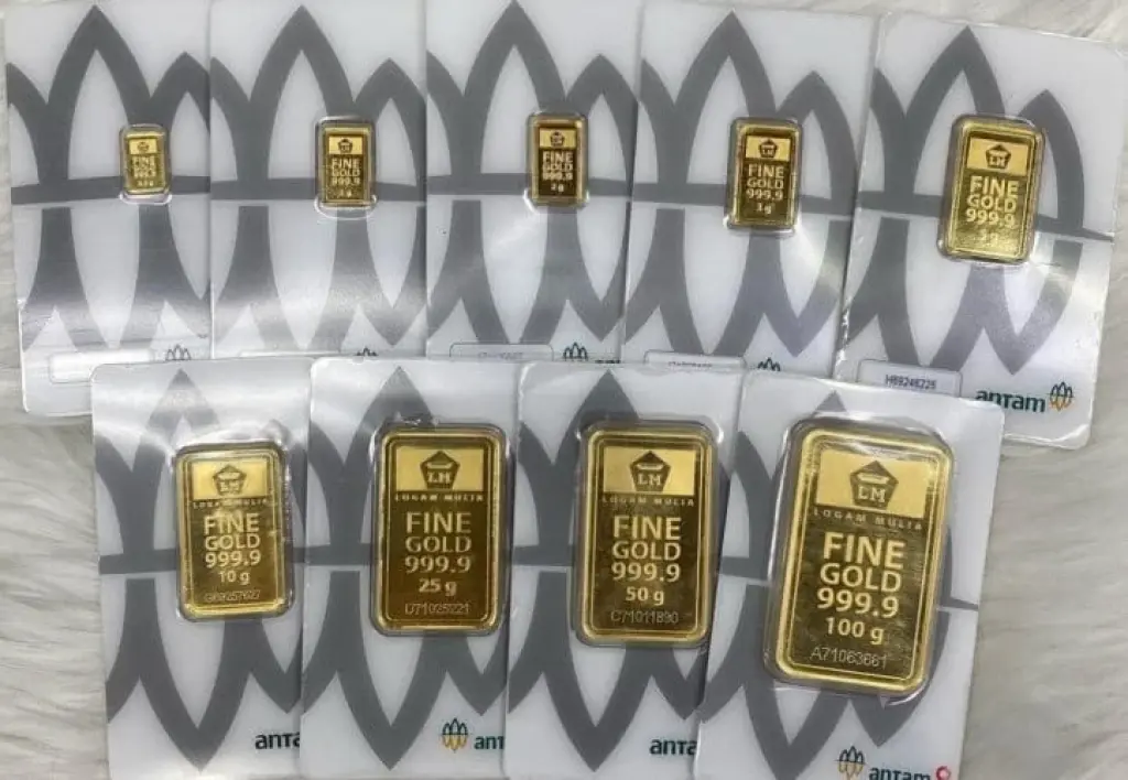 Harga Emas Antam Hari iniMerosot Rp23.000 per Gram, Berikut Rinciannya