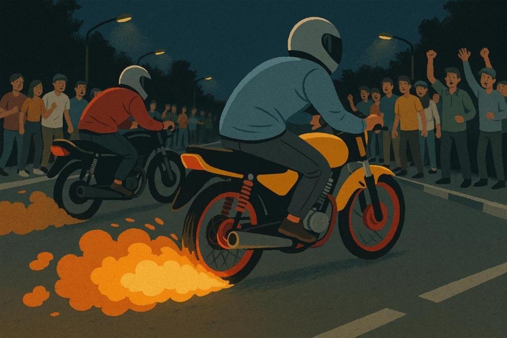 Cegah Balap Liar, Satlantas Polres Dumai Amankan Enam Kendaraan