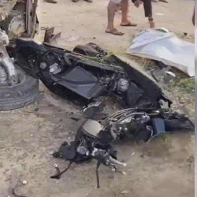 Yamaha Mio 125 Alami Rem Blong di Jembatan Lubuk Paraku Padang: Satu Keluarga Tercebur ke Sungai, Istri Tewas