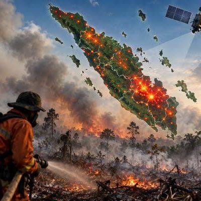 Hotspot di Riau Turun Drastis Usai Diguyur Hujan, Tersisa 12 Titik