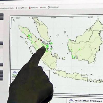 101 Hotspot Terpantau di Sumatera Sore ini, Riau Catat 4 Titik Panas