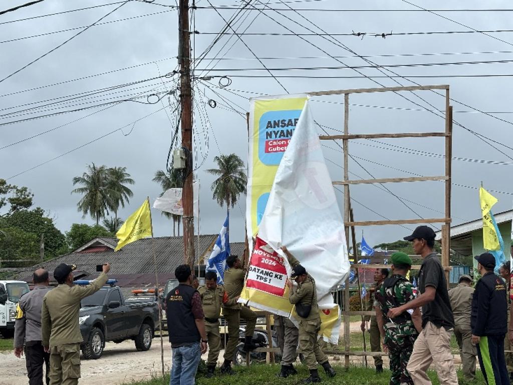 Bawaslu Sebut Penertiban APK di Dua Kecamatan Natuna Selesai Dilakukan