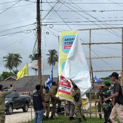 Bawaslu Sebut Penertiban APK di Dua Kecamatan Natuna Selesai Dilakukan