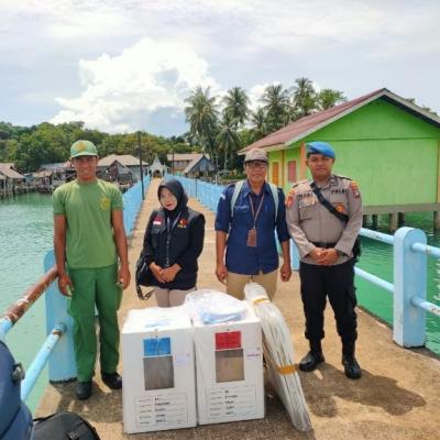 Polres Lingga Kawal Distribusi Logistik Pilkada Secara Ketat Hingga ke Pelosok Desa