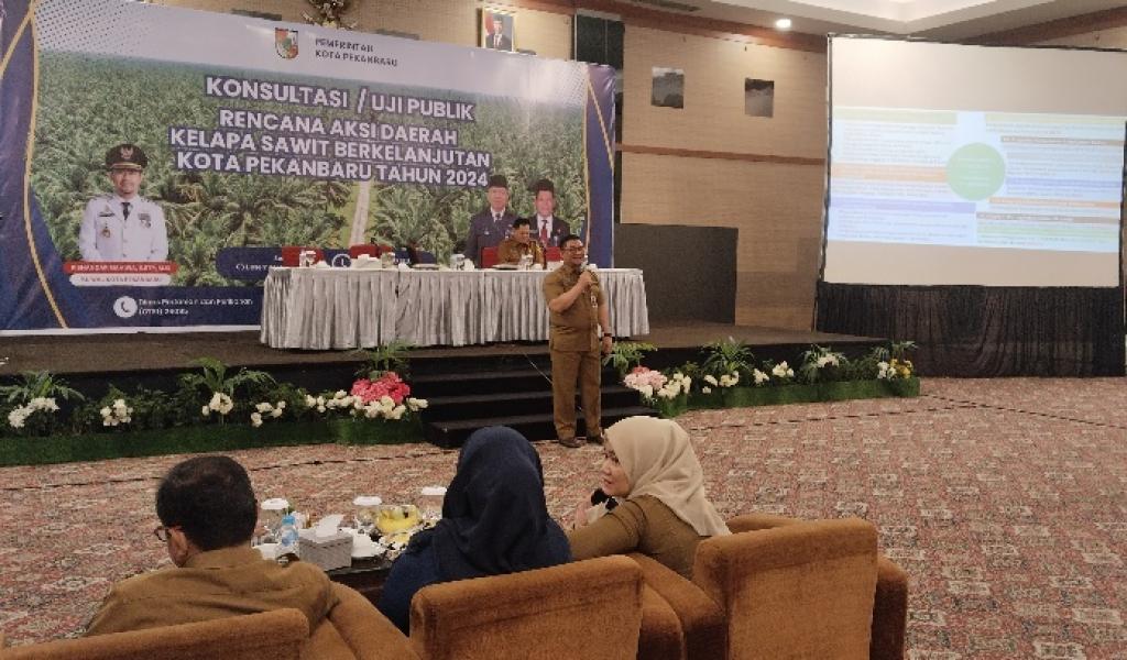 Dinas Pertanian Pekanbaru Gelar Uji Publik RAD Kelapa Sawit Berkelanjutan