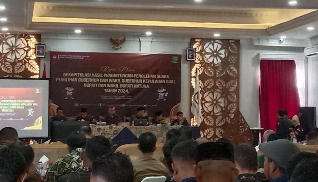 Hari Ini KPU Natuna Melakukan Pleno Pilkada 2024